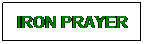 Text Box: IRON PRAYER